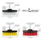 Drill Brush Power Scrubber By Useful Products 7 in W 5 in L Brush, Variety 5in-S-RWY-QC-DB - alternate 4